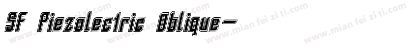 SF Piezolectric Oblique字体转换